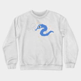 Blue Worm-on-a-String Crewneck Sweatshirt